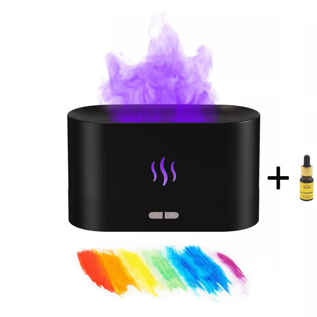 Difusor Llama HDD, humidificador con luz de llama en 7 colores