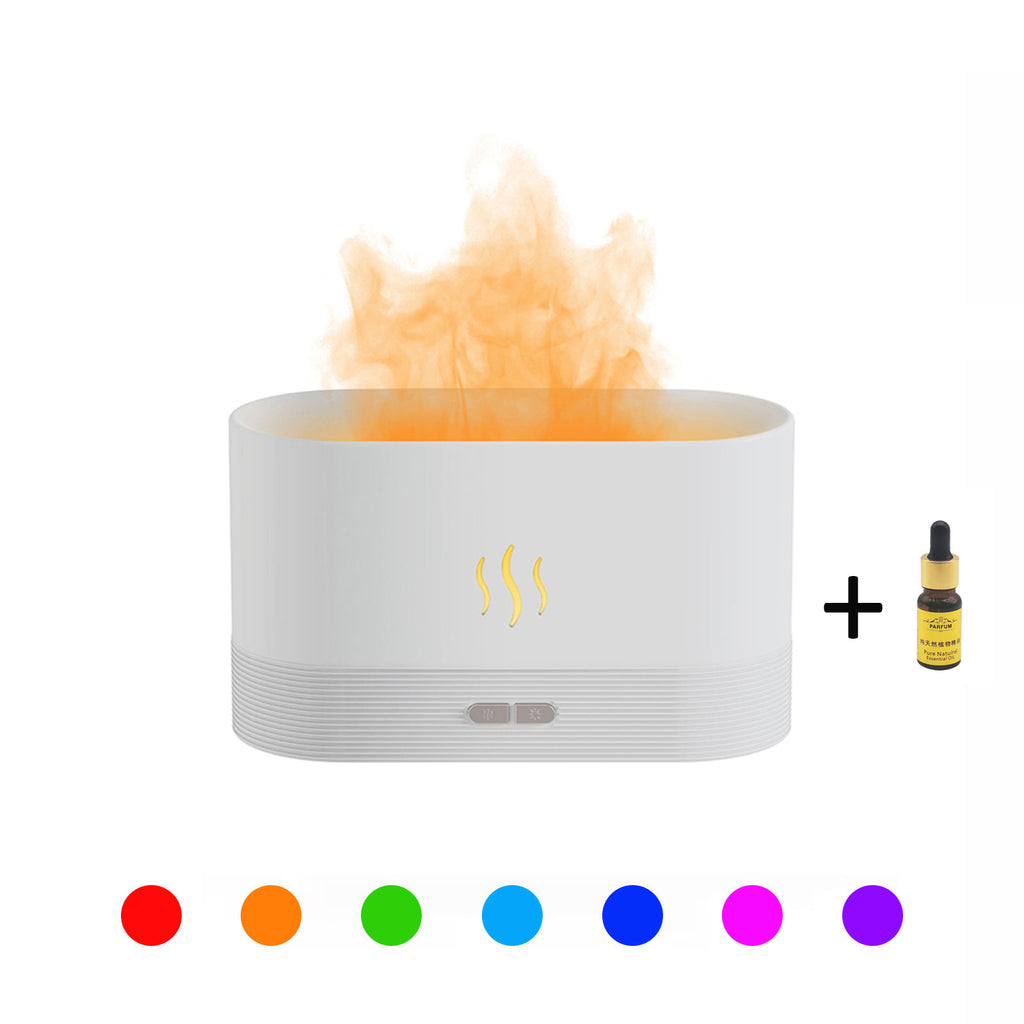 Difusor Llama HDD, humidificador con luz de llama en 7 colores