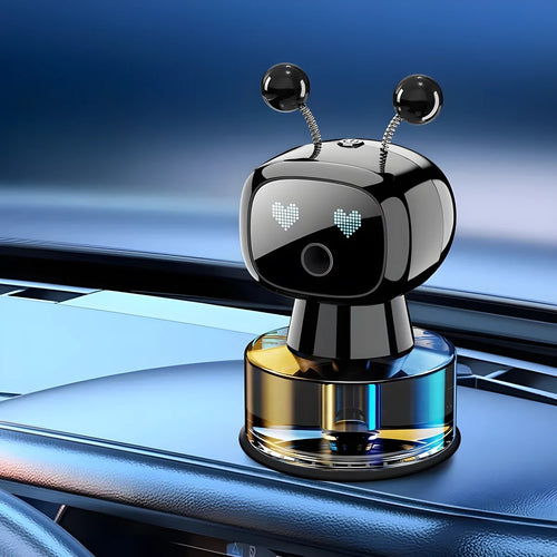Robot Aroma HDD sobre el salpicadero de un coche